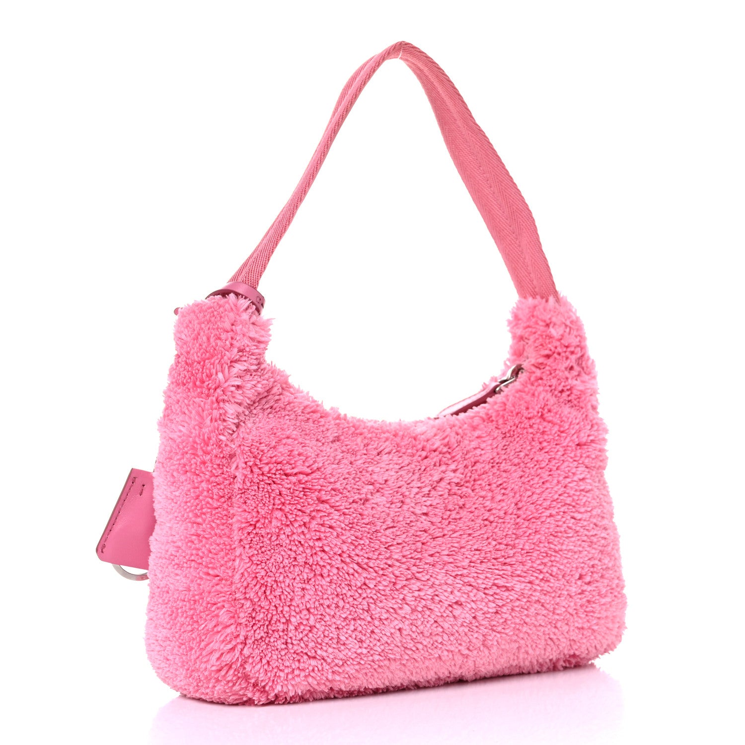 Prada Terry Cloth Mini Re-Edition 2000 Bag Petalo Black 3 of 9
