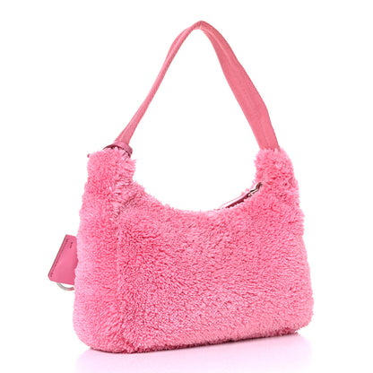 Prada Terry Cloth Mini Re-Edition 2000 Bag Petalo Black 3 of 9
