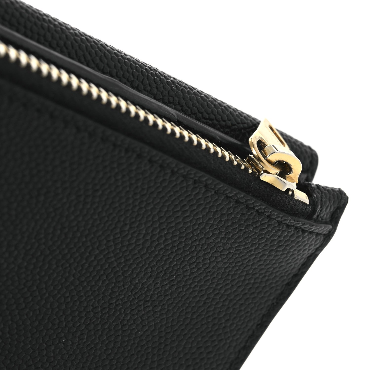 Saint Laurent Grain De Poudre Monogram Bi-Fold Wallet Black 11 of 12