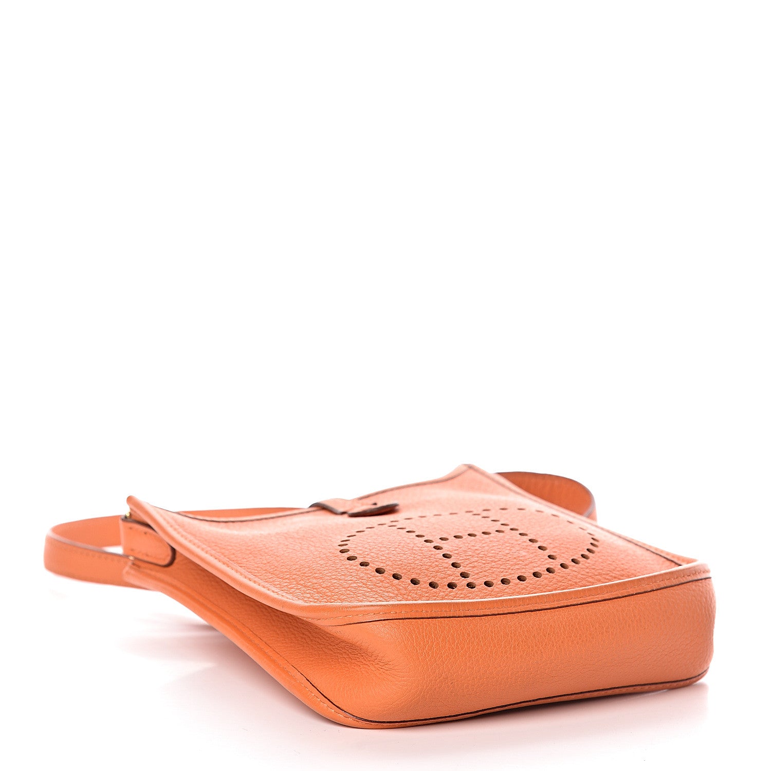 Hermes Taurillon Clemence Evelyne TPM Orange 4 of 17