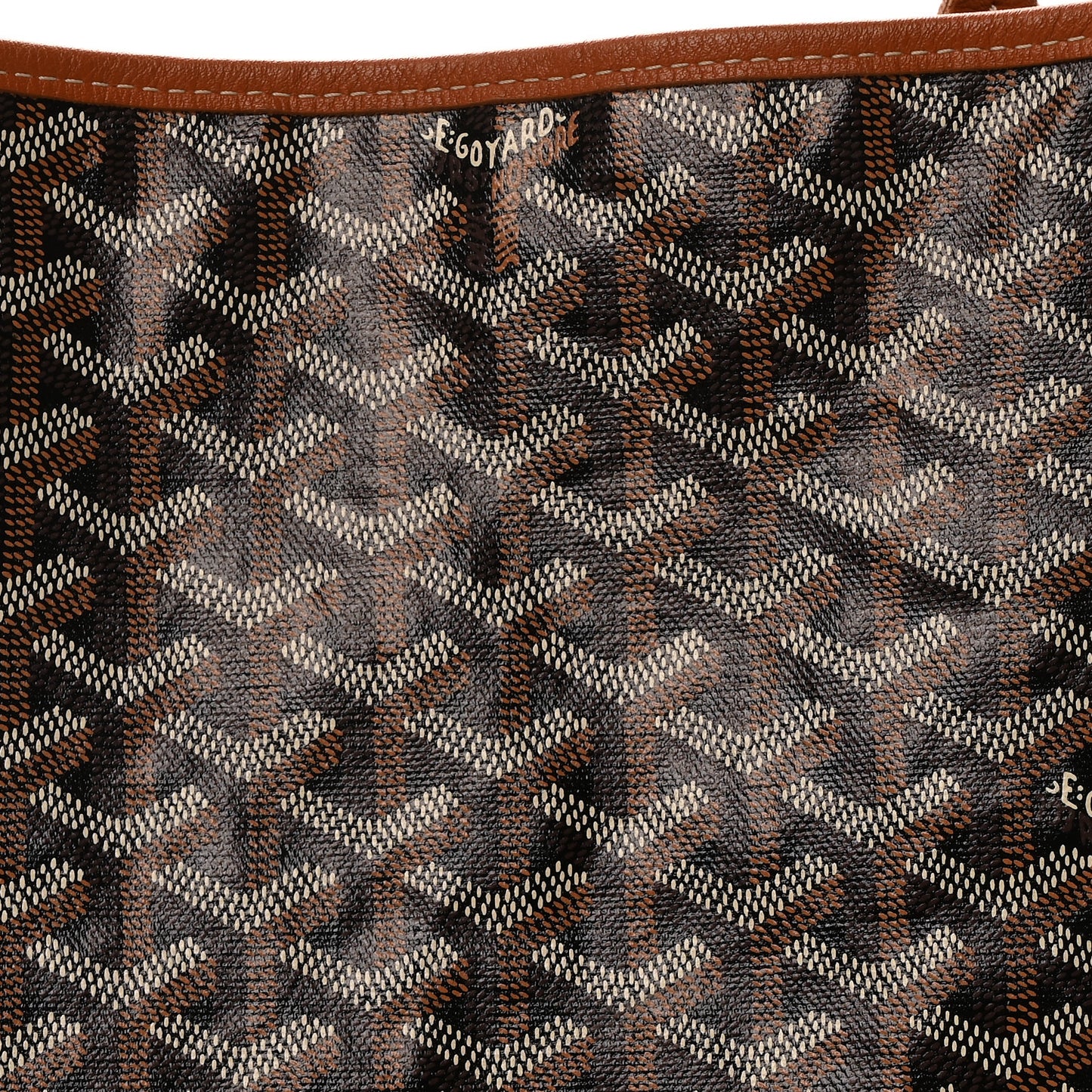 Goyardine Reversible Anjou GM Black Gold