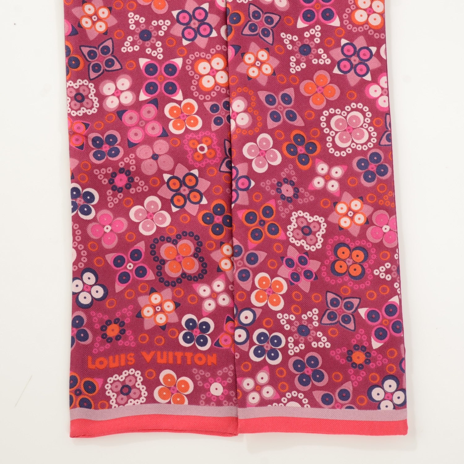 Louis Vuitton Silk Aiyana Bandeau Plum 3 of 4