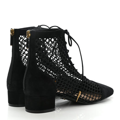 Christian Dior Suede Resille Naughtily-D 30mm Ankle Boots 40 Black 4 of 10