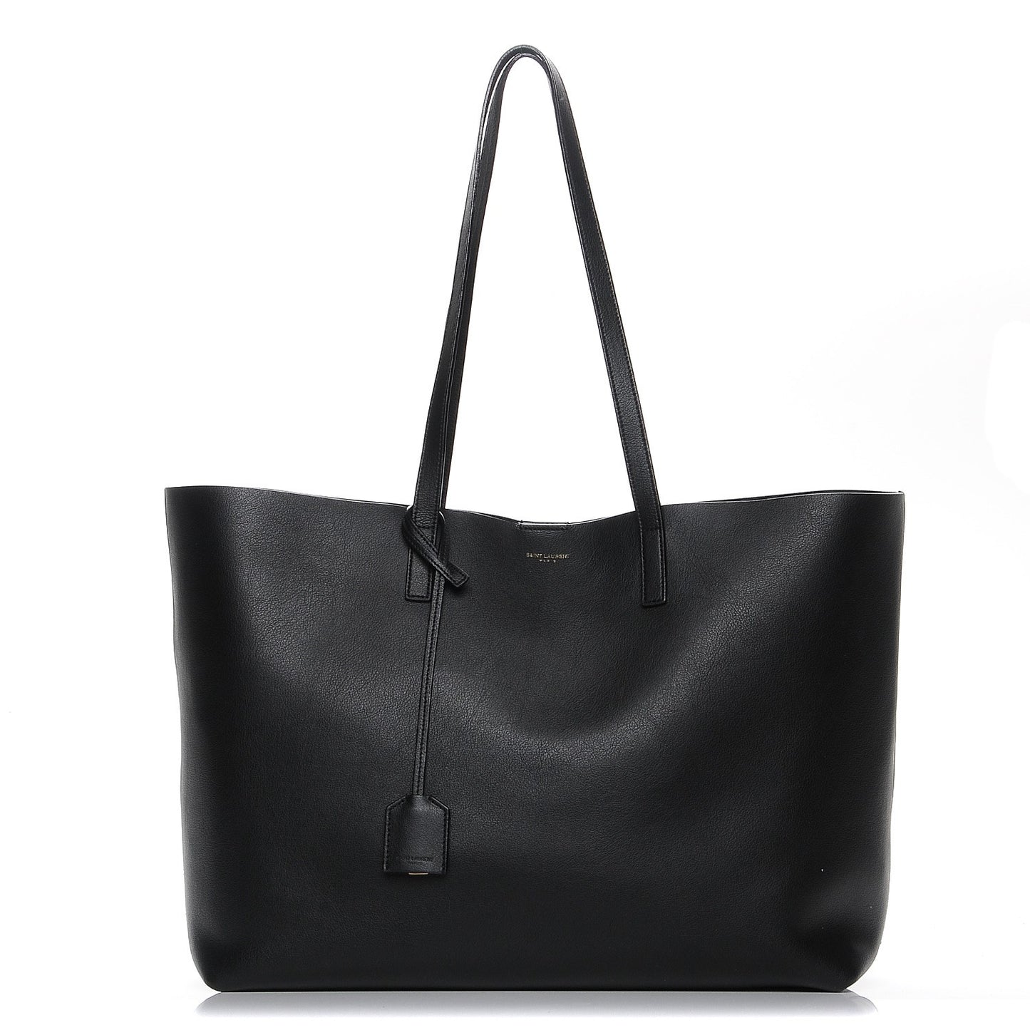 Calfskin Large Shopping Tote Black