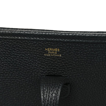 Hermes Taurillon Clemence Evelyne III PM Black 6 of 10