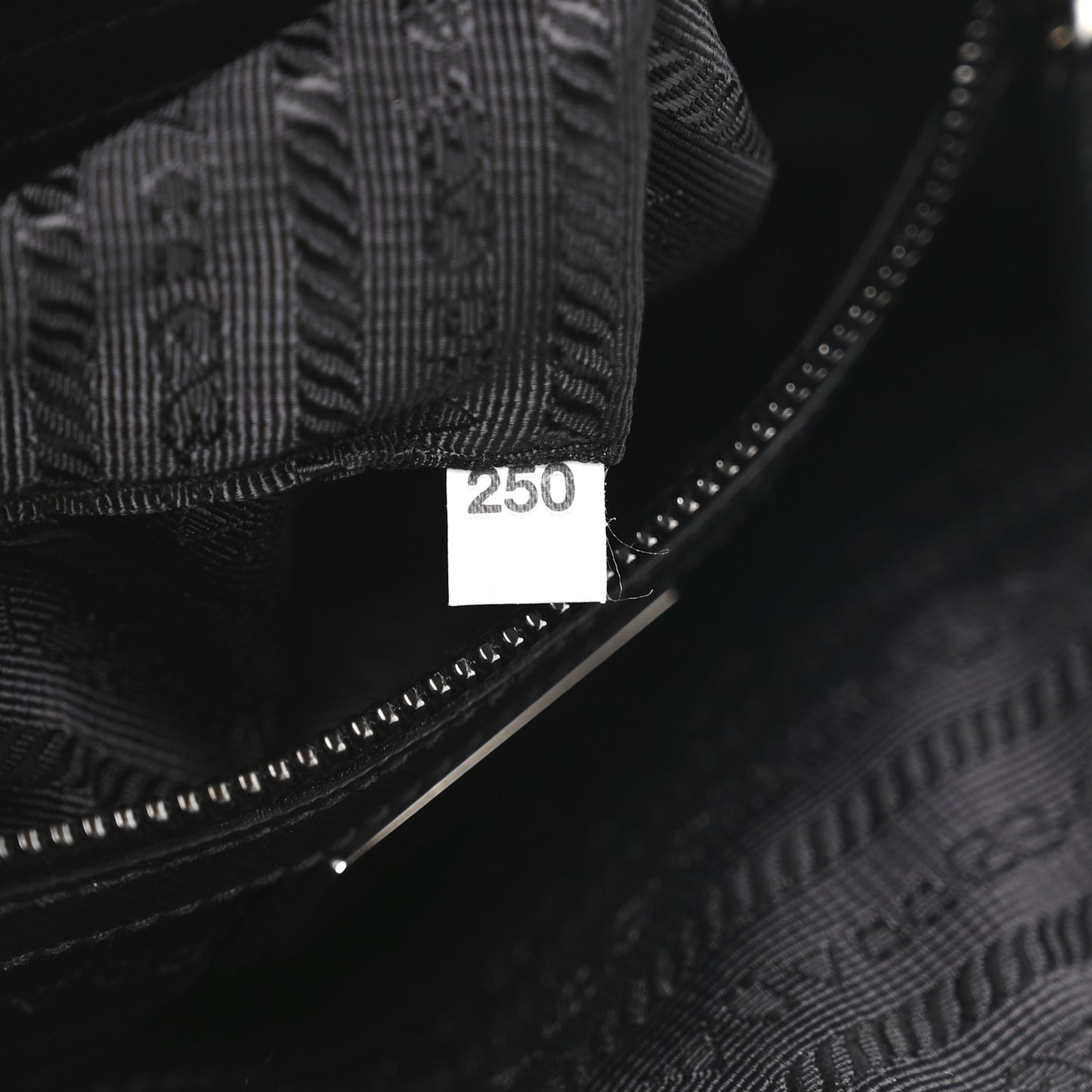 Re-Nylon Vela Saffiano Pocket Double Zip Shoulder Bag Black