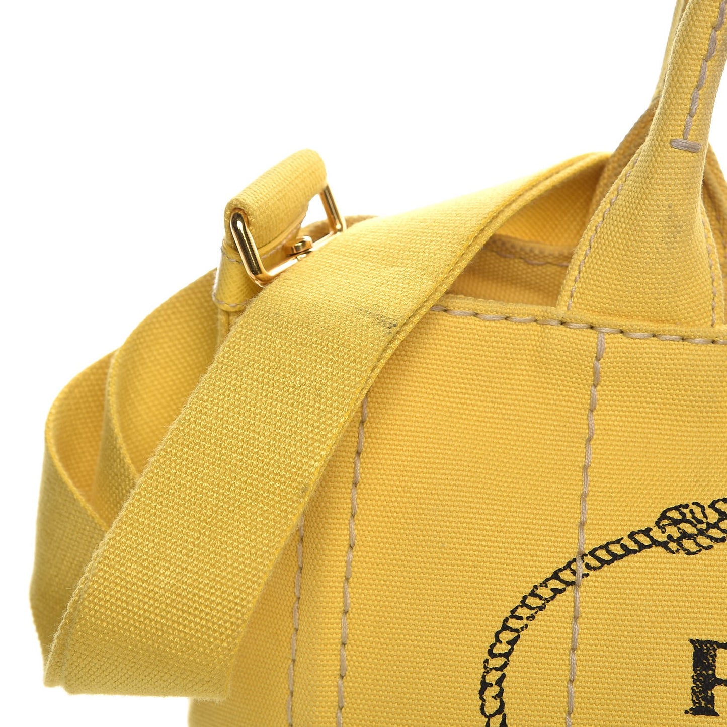 Canvas Canapa Small Logo Tote Yellow