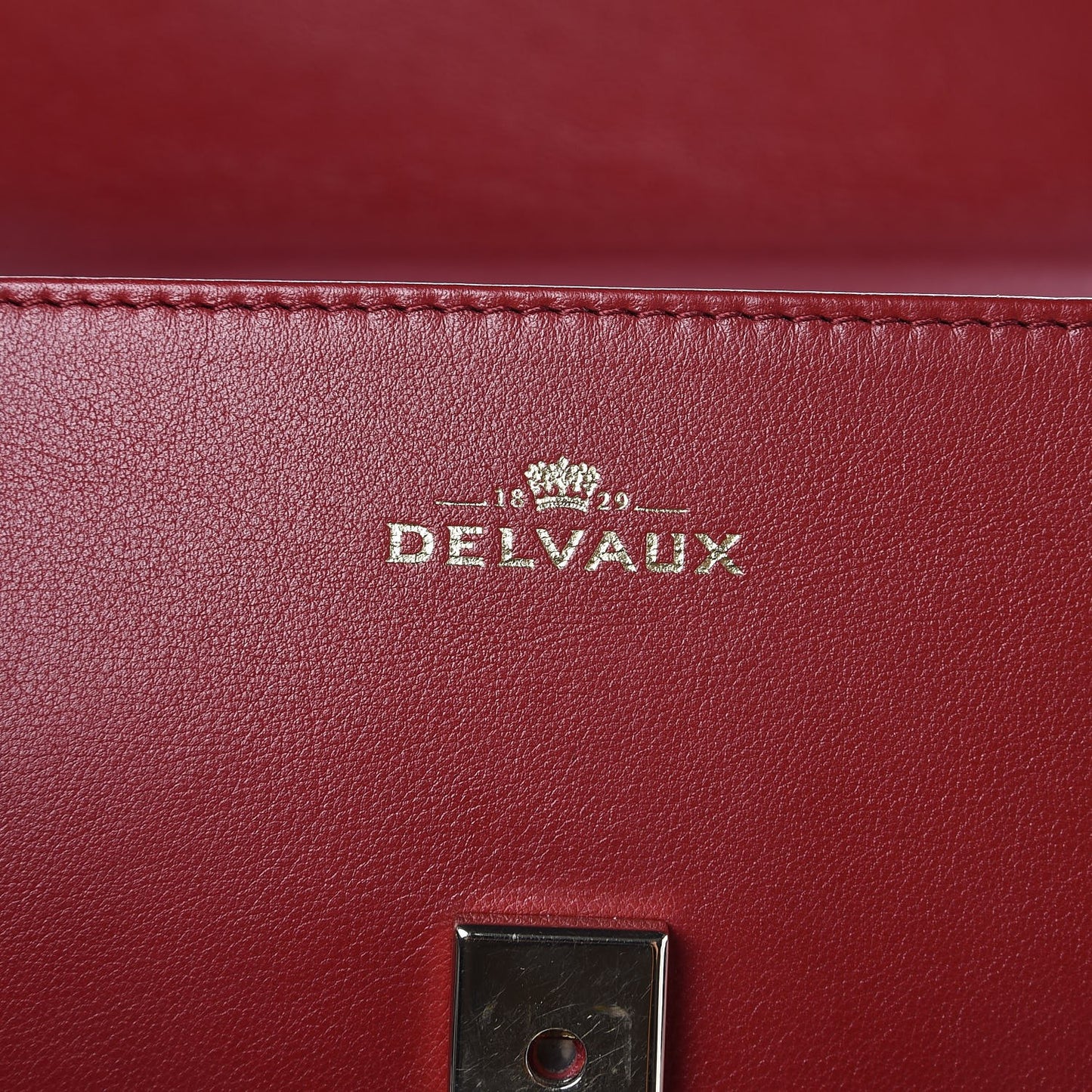 Calfskin GM Tempete Satchel Red