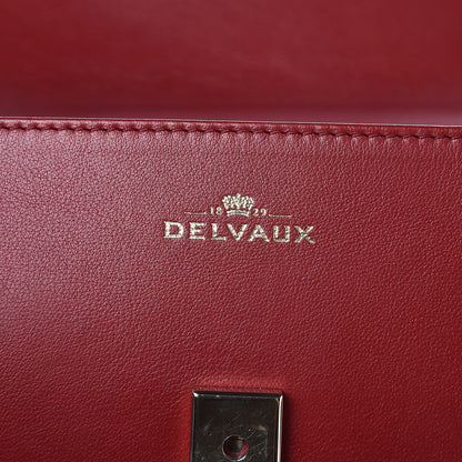 Delvaux Calfskin GM Tempete Satchel Red 7 of 10