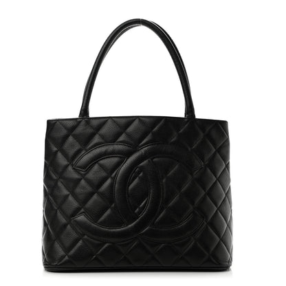 Chanel Caviar Quilted Medallion Tote Black 1 of 13