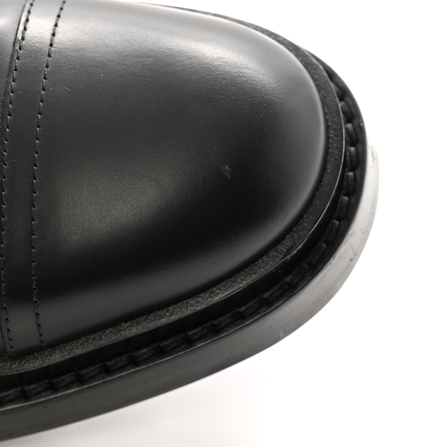 Hermes Glossed Calfskin Funk Ankle Boots 37 Black 11 of 14