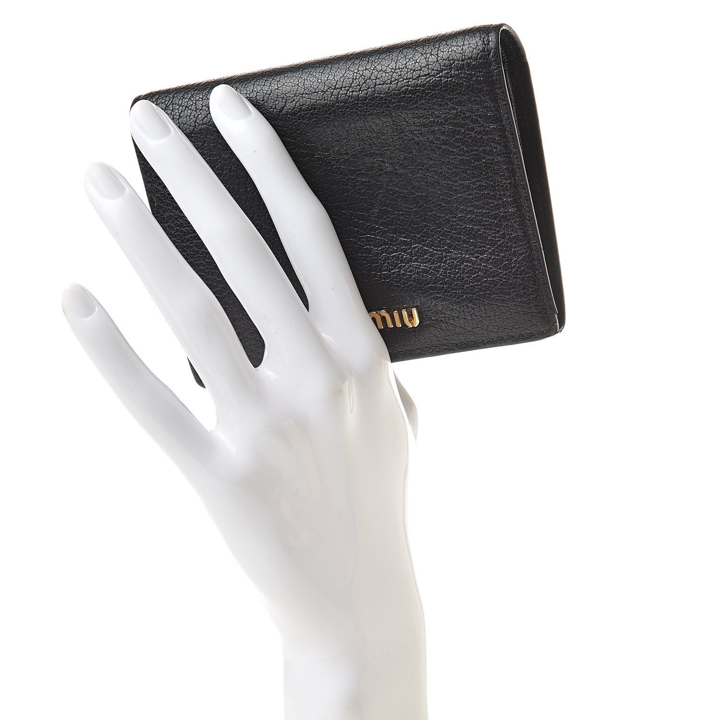 Goatskin Madras Small Wallet Black