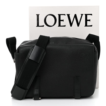 Loewe Soft Grained Calfskin Military Messenger Bag Black 11 of 11