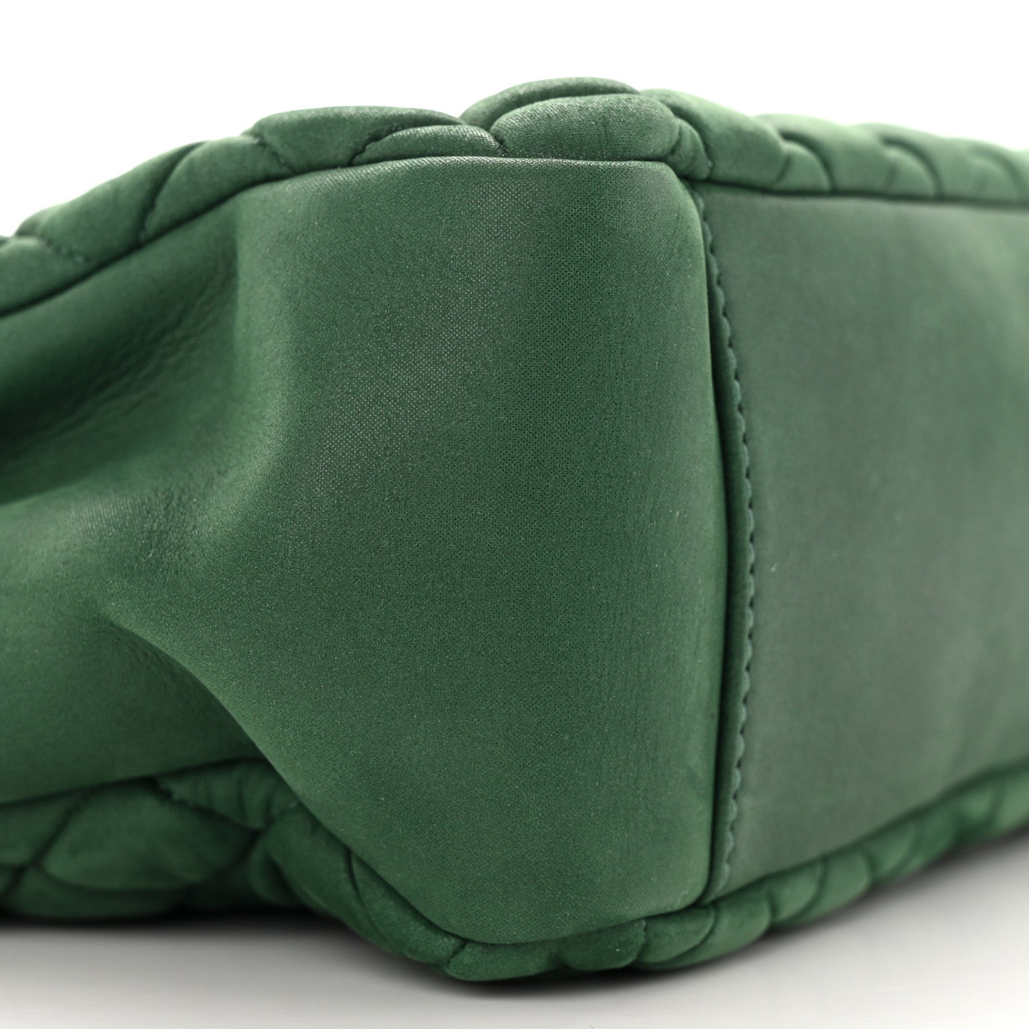 Chanel Iridescent Calfskin Quilted New Bubble Tote Vert Fonce 10 of 17