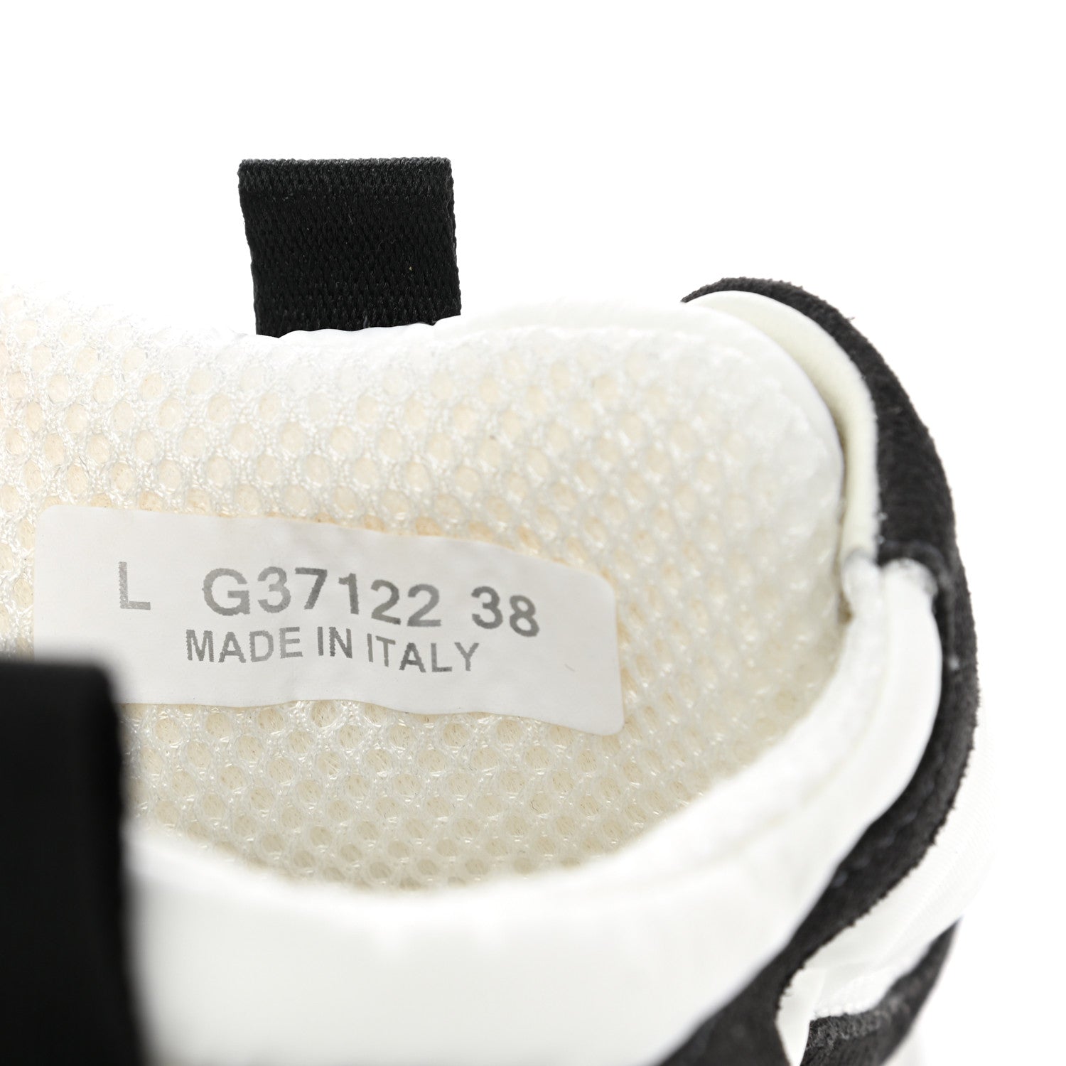 Chanel Nylon Suede Calfskin CC Sneakers 38 White Dark Grey 7 of 7