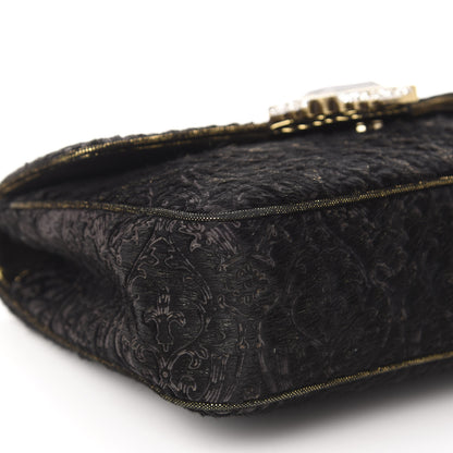 Judith Leiber Calf Hair Embroidered Shoulder Bag Black 6 of 10
