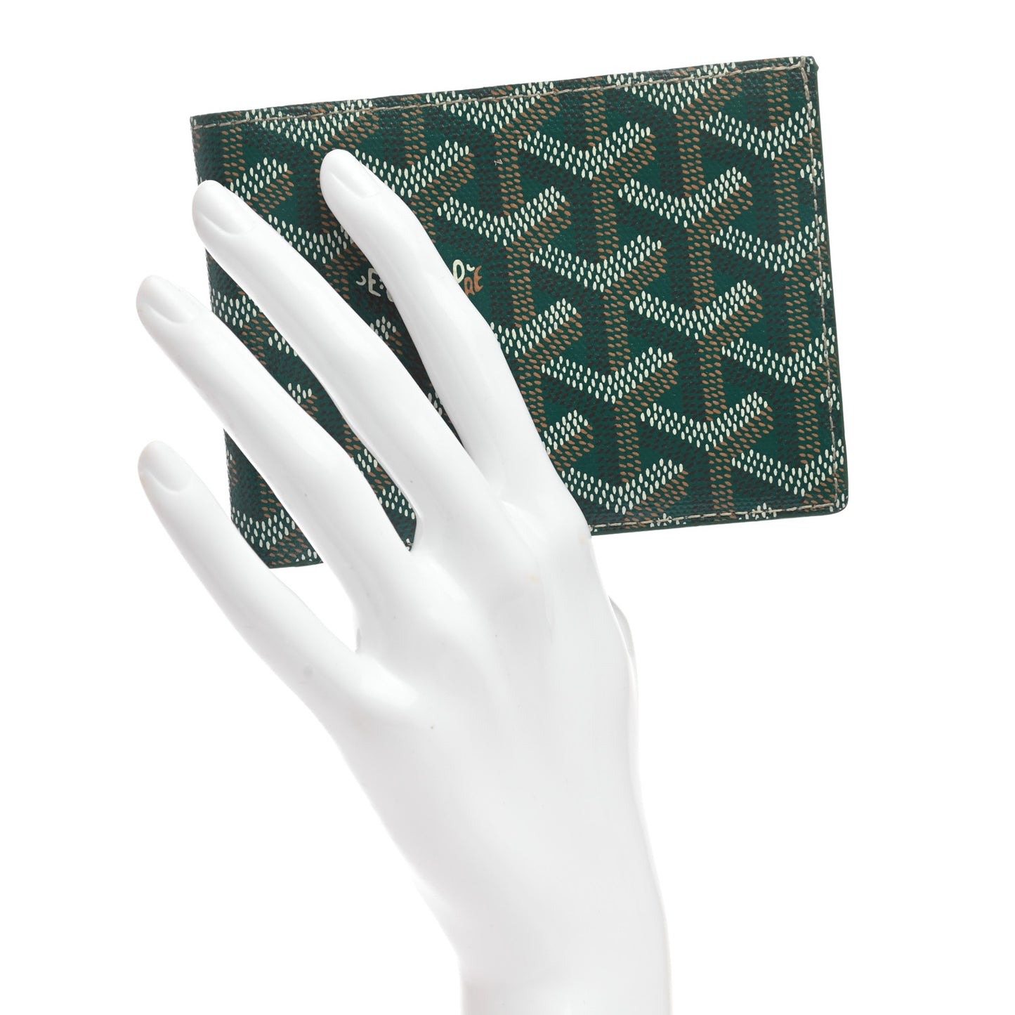 Goyardine Bifold Victoire Wallet Green