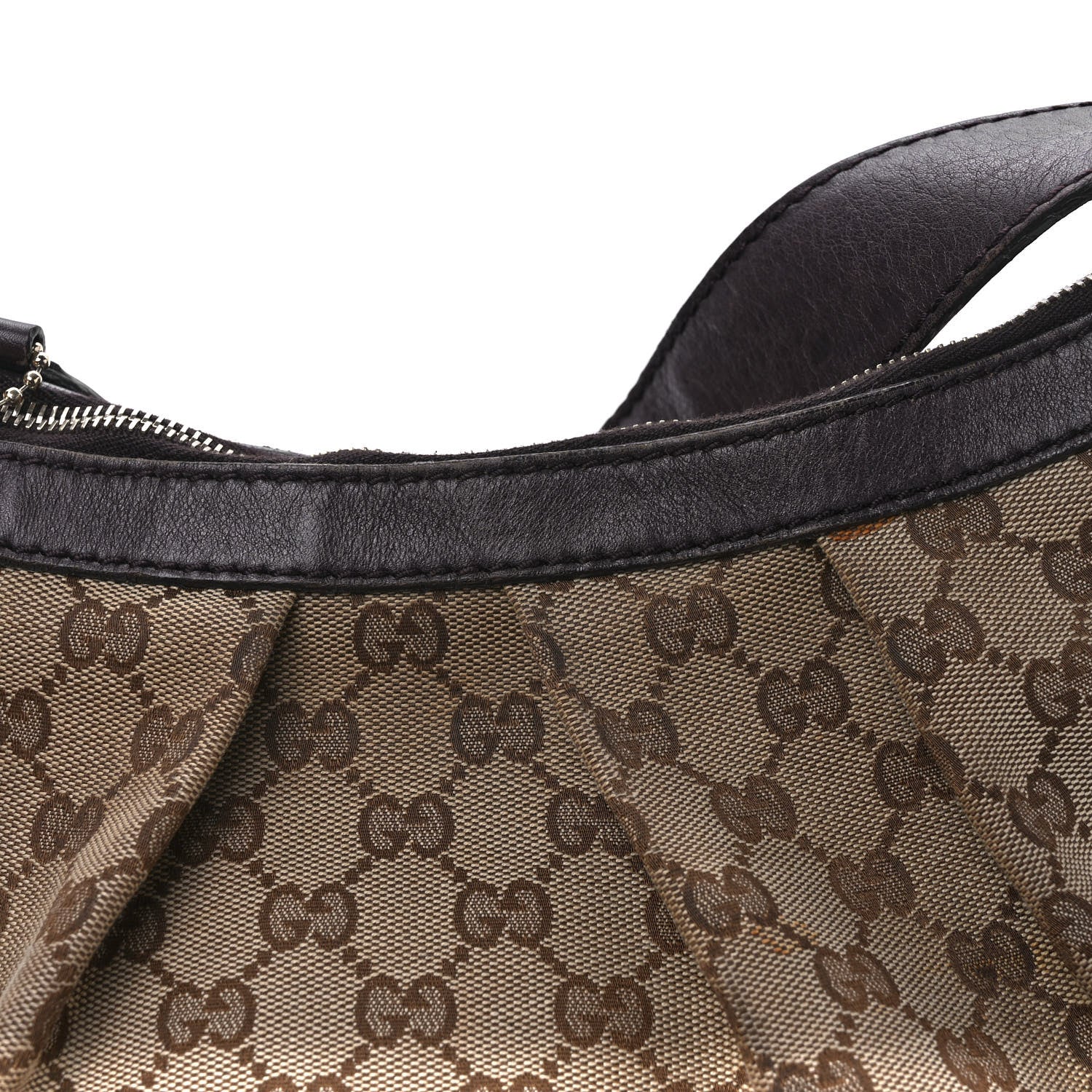 Gucci Monogram Medium Sukey Hobo Dark Brown 13 of 13