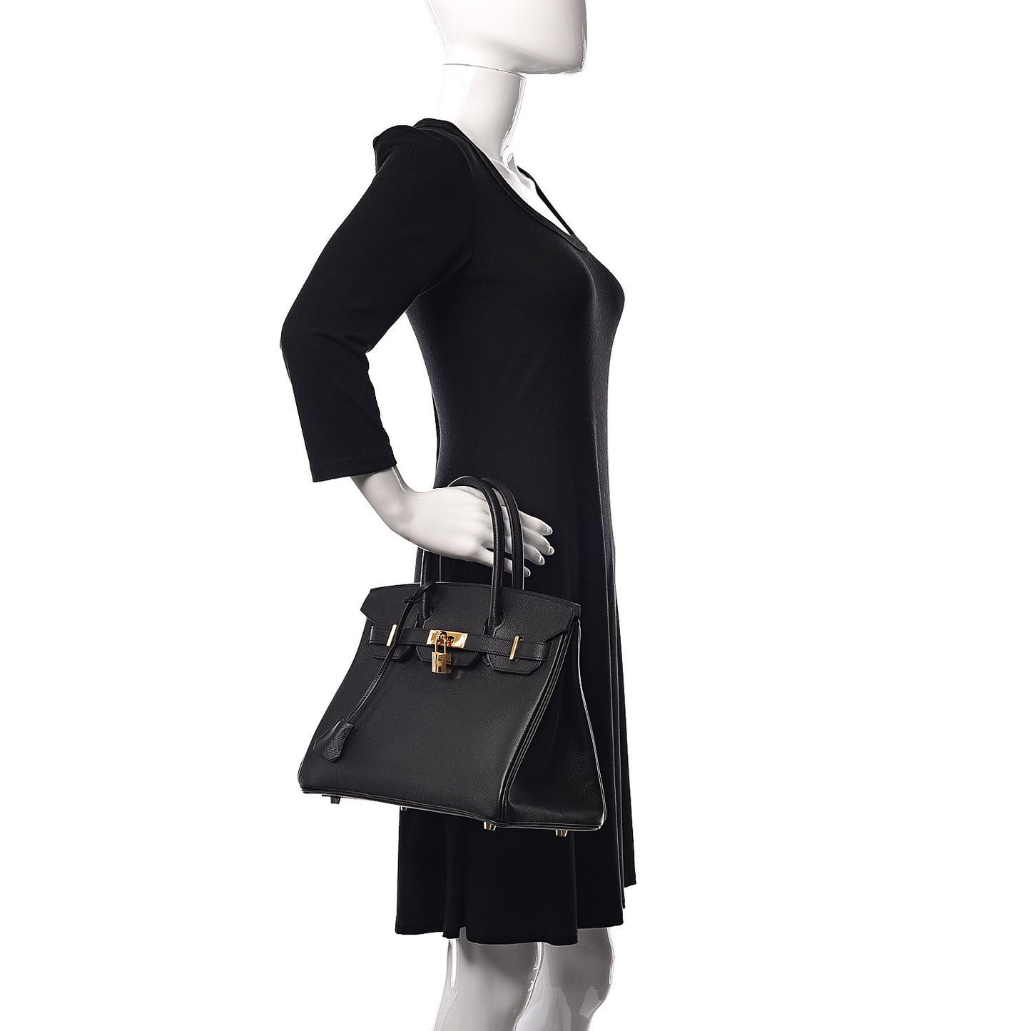 Epsom Birkin 30 Black