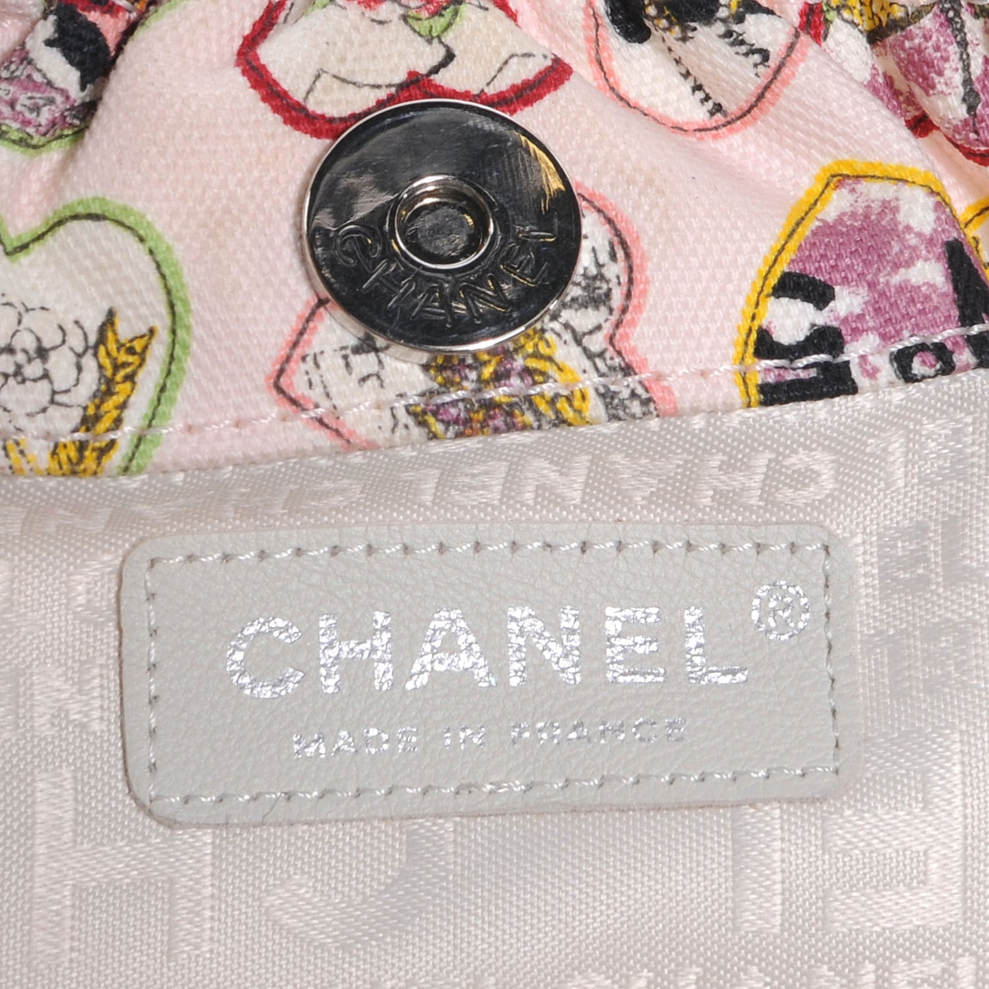 Canvas Coco Hearts Handbag Pink