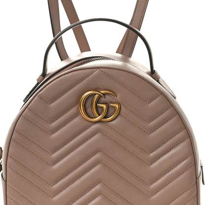 Gucci Calfskin Matelasse GG Marmont Backpack Porcelain Rose 8 of 10