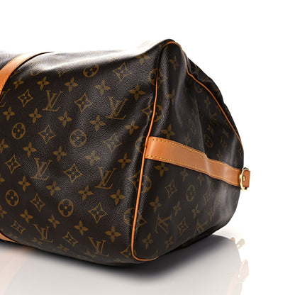 Louis Vuitton Monogram Keepall Bandouliere 55 10 of 17