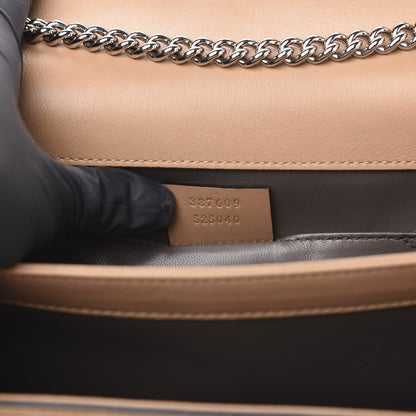 Gucci Suede Crystal Small Interlocking G Shoulder Bag Taupe 7 of 11