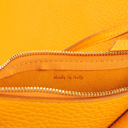 Celine Crisped Calfskin Medium Hobo Saffron 6 of 7