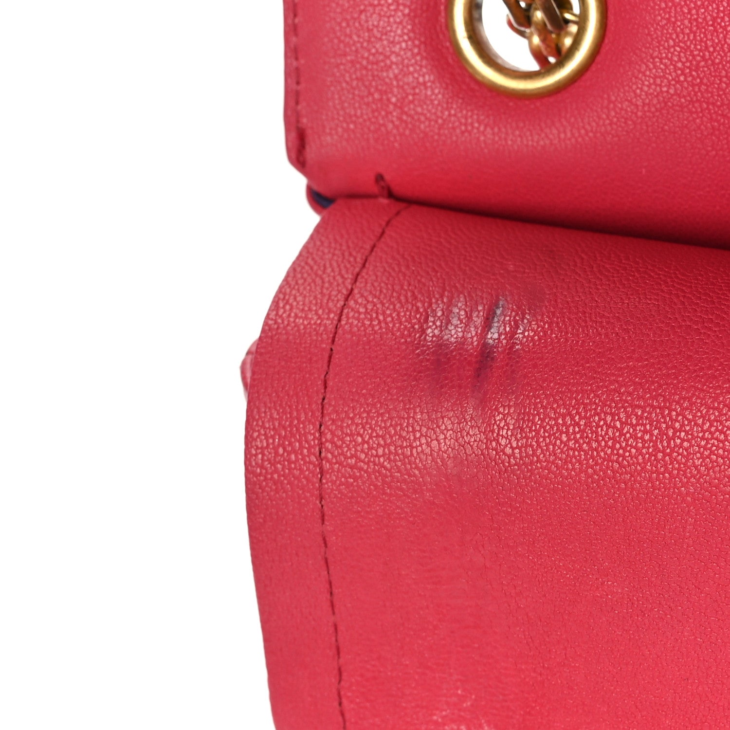 Chanel Sheepskin Chevron Quilted 2.55 Reissue 226 Flap Dark Pink 11 of 11
