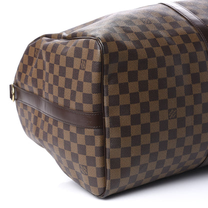 Louis Vuitton Damier Ebene Keepall Bandouliere 55 8 of 10