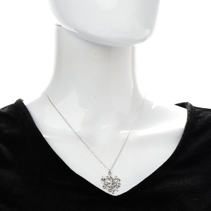 Tiffany 18K White Gold Diamond Paloma Picasso Olive Leaf Pendant Necklace 2 of 7