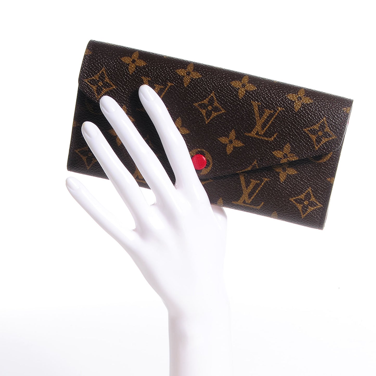 Monogram Josephine Wallet Red