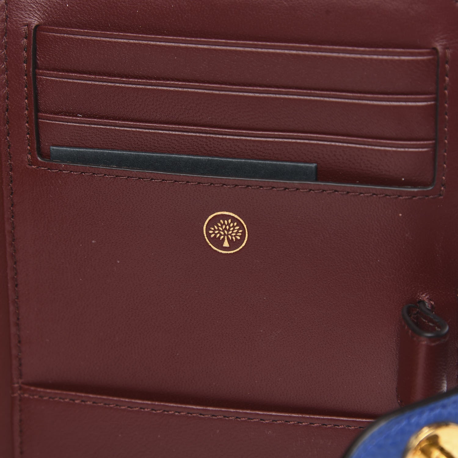 Mulberry Natural Grain Calfskin Postman's Lock Agenda Porcelain Blue 6 of 7