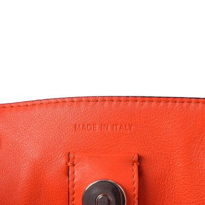 Christian Dior Smooth Calfskin Medium Tri-Color Diorissimo Tote Pink Fuchsia Orange 6 of 13