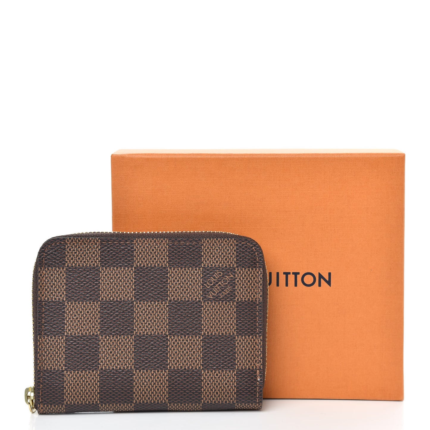 Damier Ebene Zippy Coin Purse Rose Ballerine