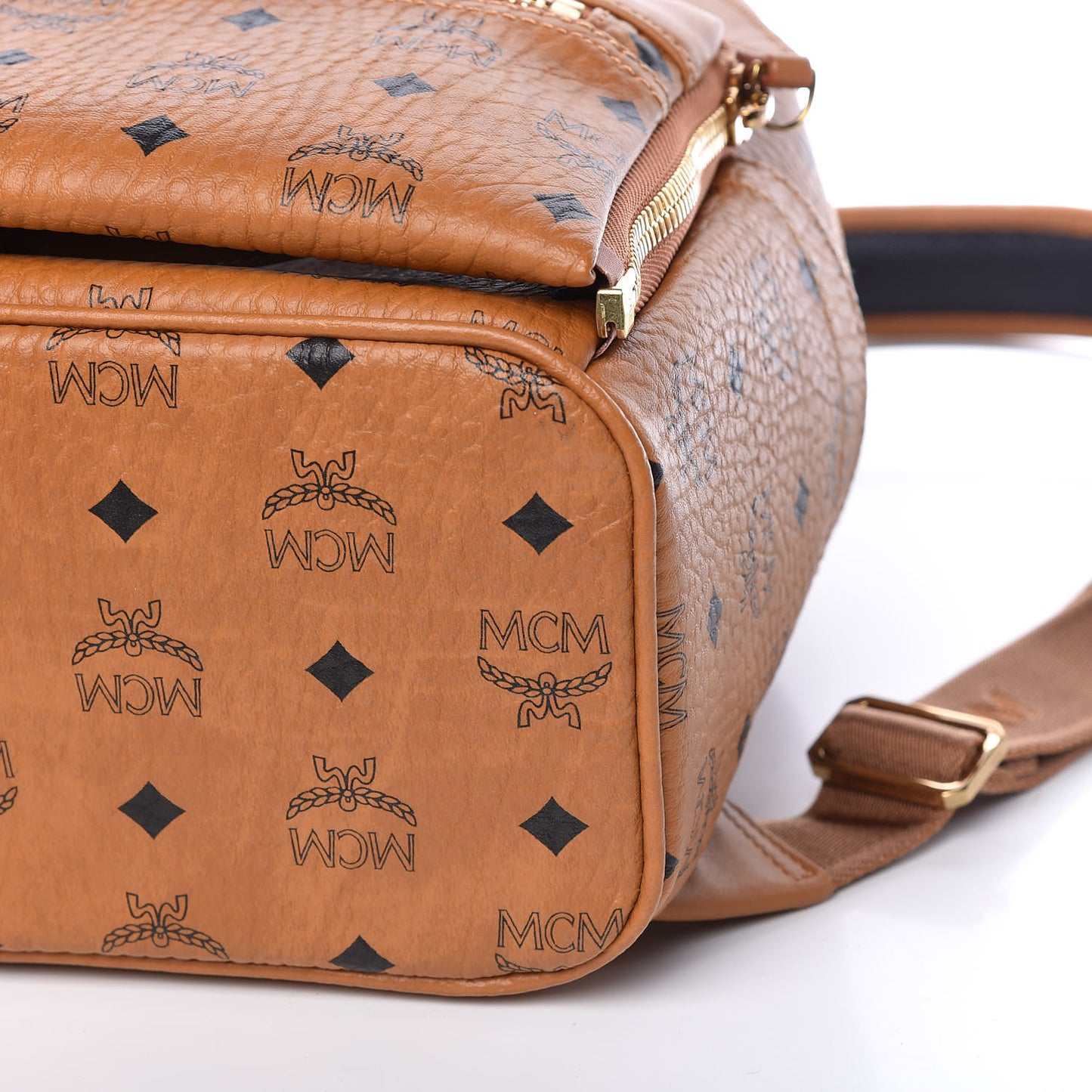 Visetos Studded Small Dual Stark Backpack Cognac