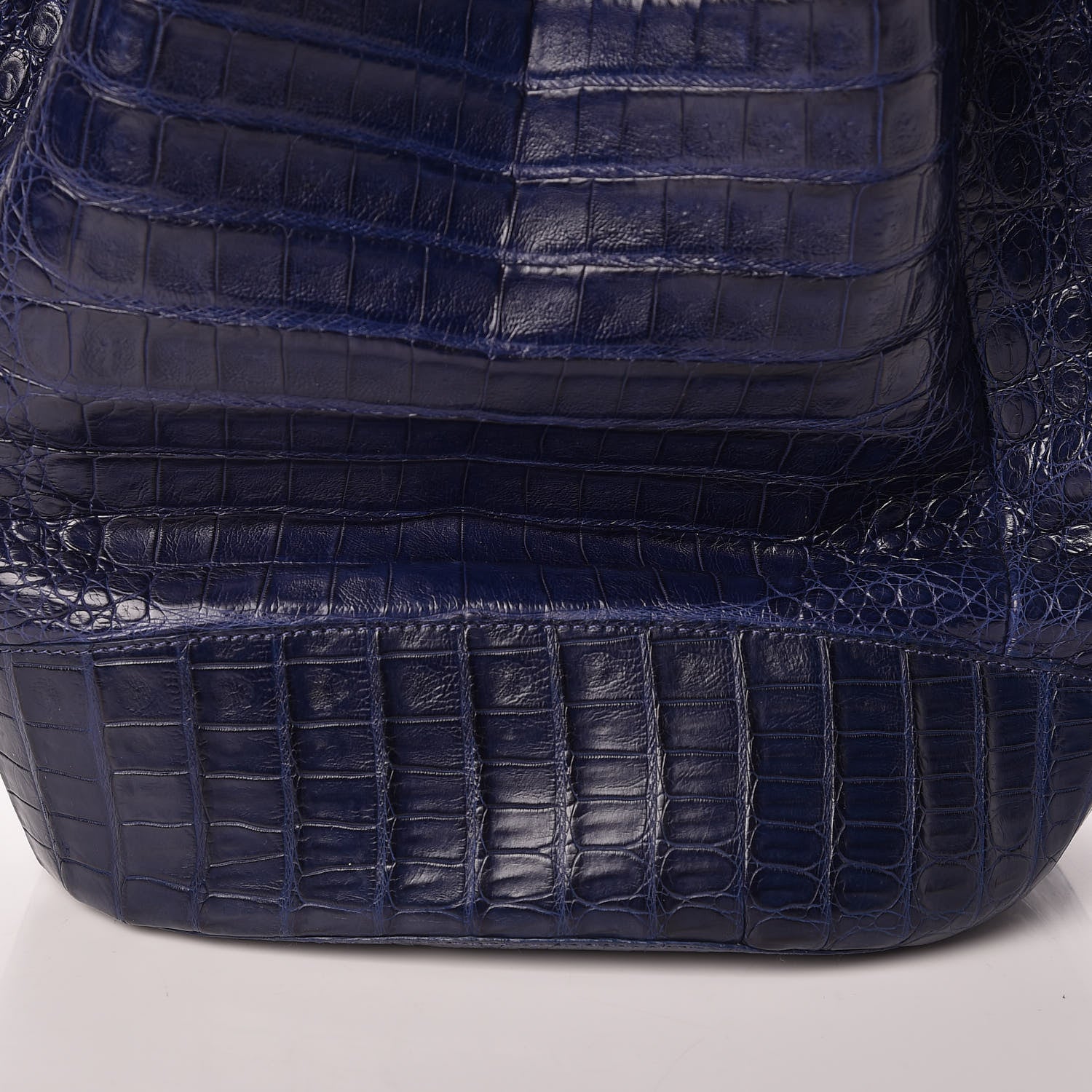 Nancy Gonzalez Crocodile Tassel Bucket Navy 10 of 10