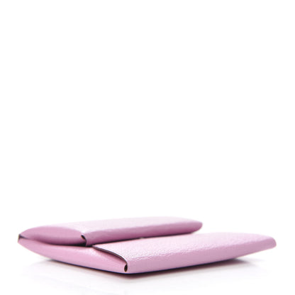 Hermes Chevre Mysore Bastia Coin Purse Mauve Sylvestre 4 of 8