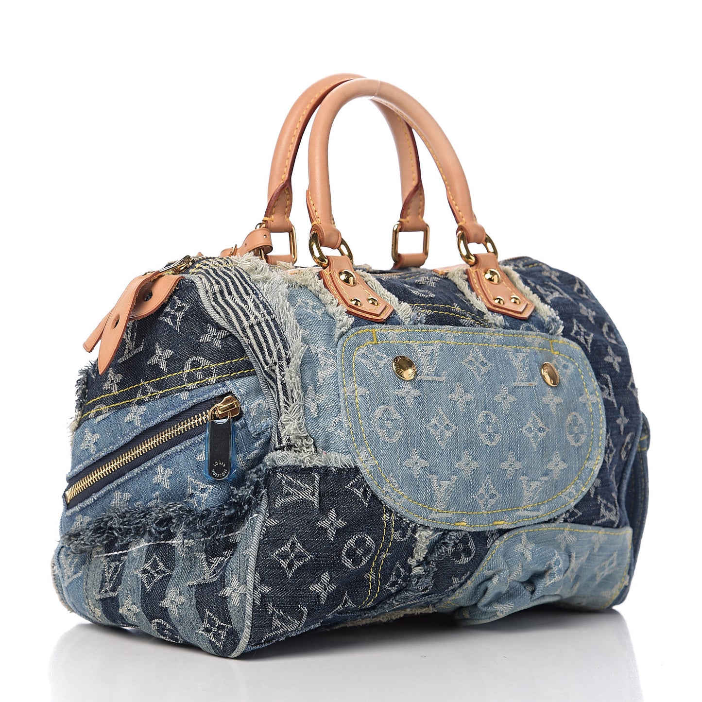 Denim Patchwork Speedy 30 Blue
