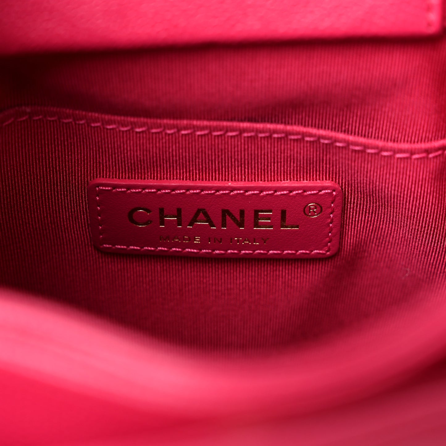 Caviar Quilted Chain Scarf Handle Bucket Bag Pink