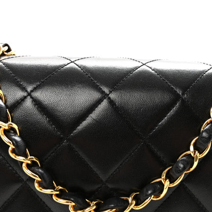 Chanel Lambskin Quilted Medium Single Flap Black 8 of 10