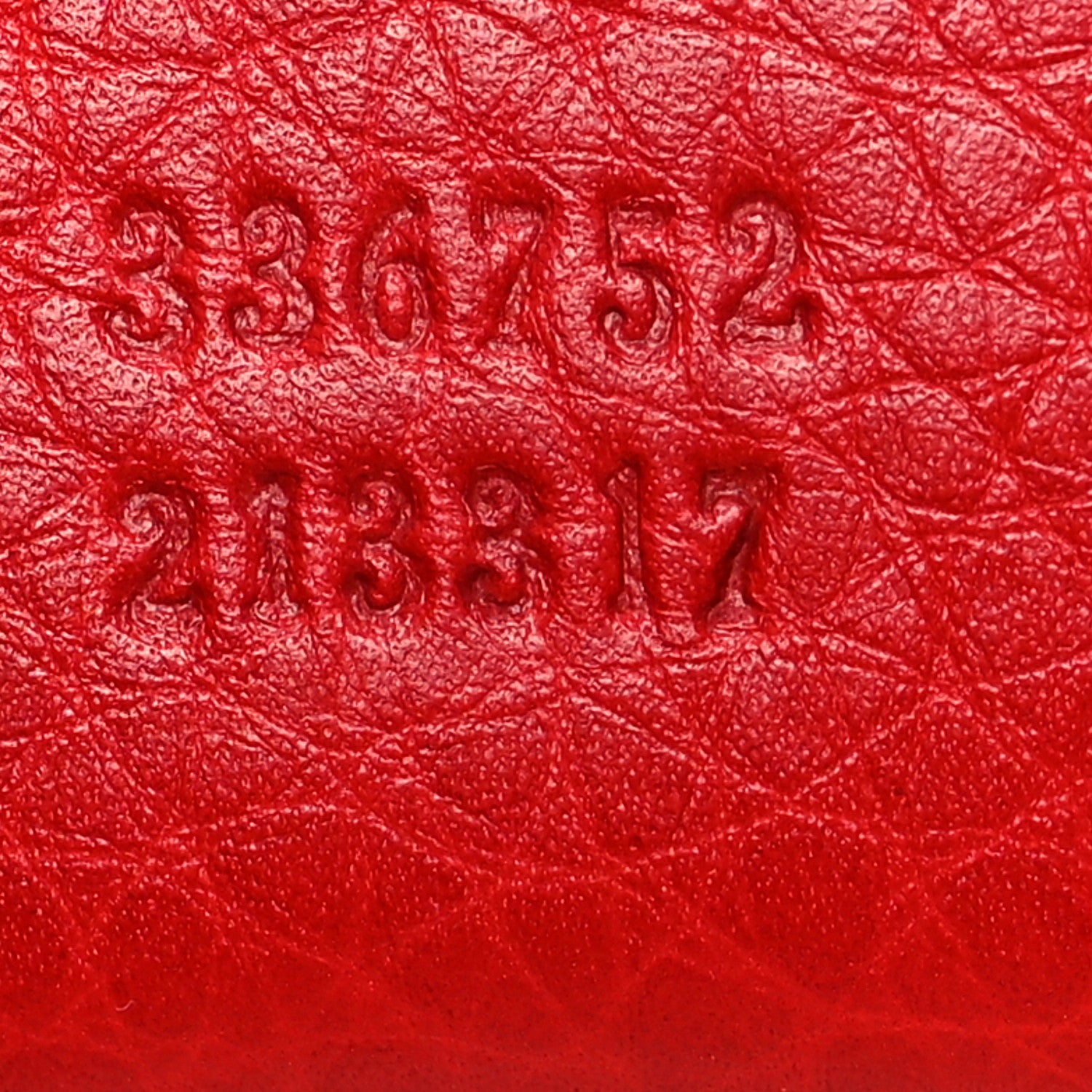 Gucci Pebbled Calfskin Medium Soho Flap Crossbody Tabasco Red 7 of 8