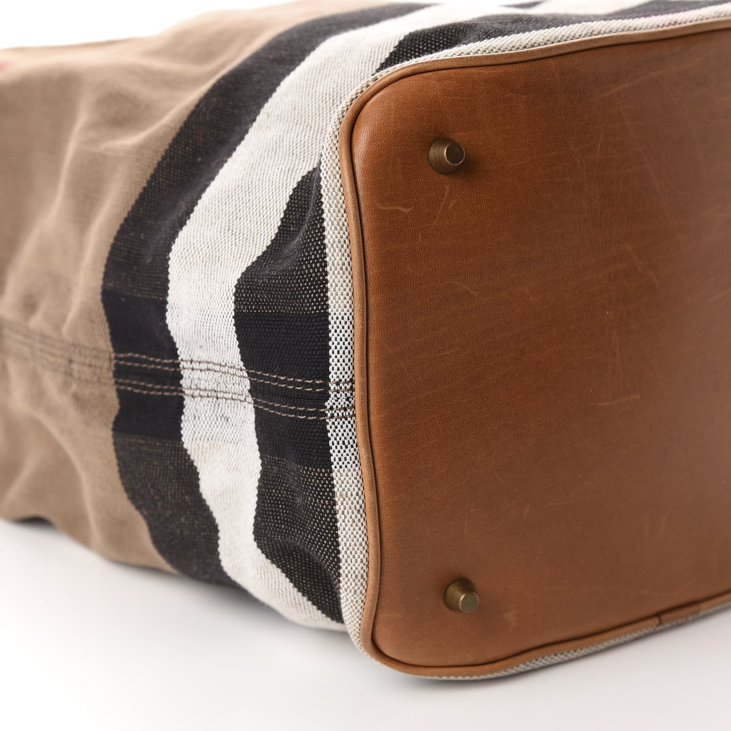 Canvas Mega Check Medium Ashby Hobo Saddle Brown