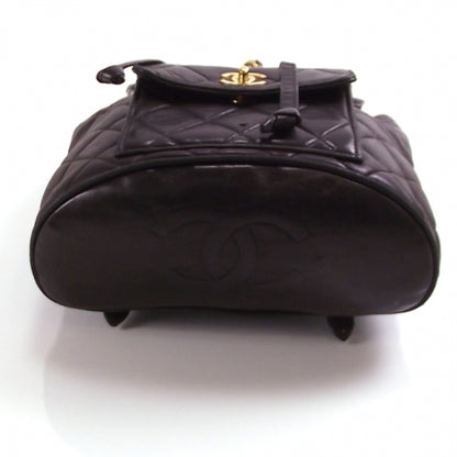 Chanel Lambskin Drawstring Backpack Black 4 of 10