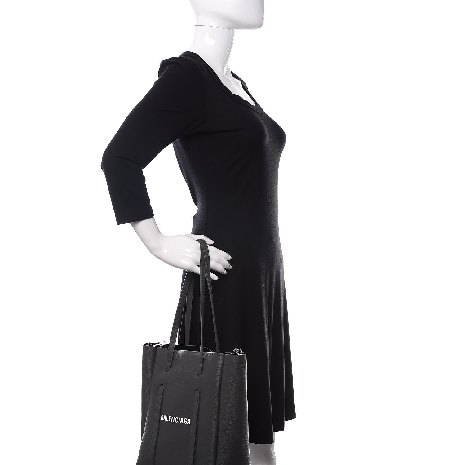 Balenciaga Calfskin XS Everyday Tote Gris Fossile 2 of 11