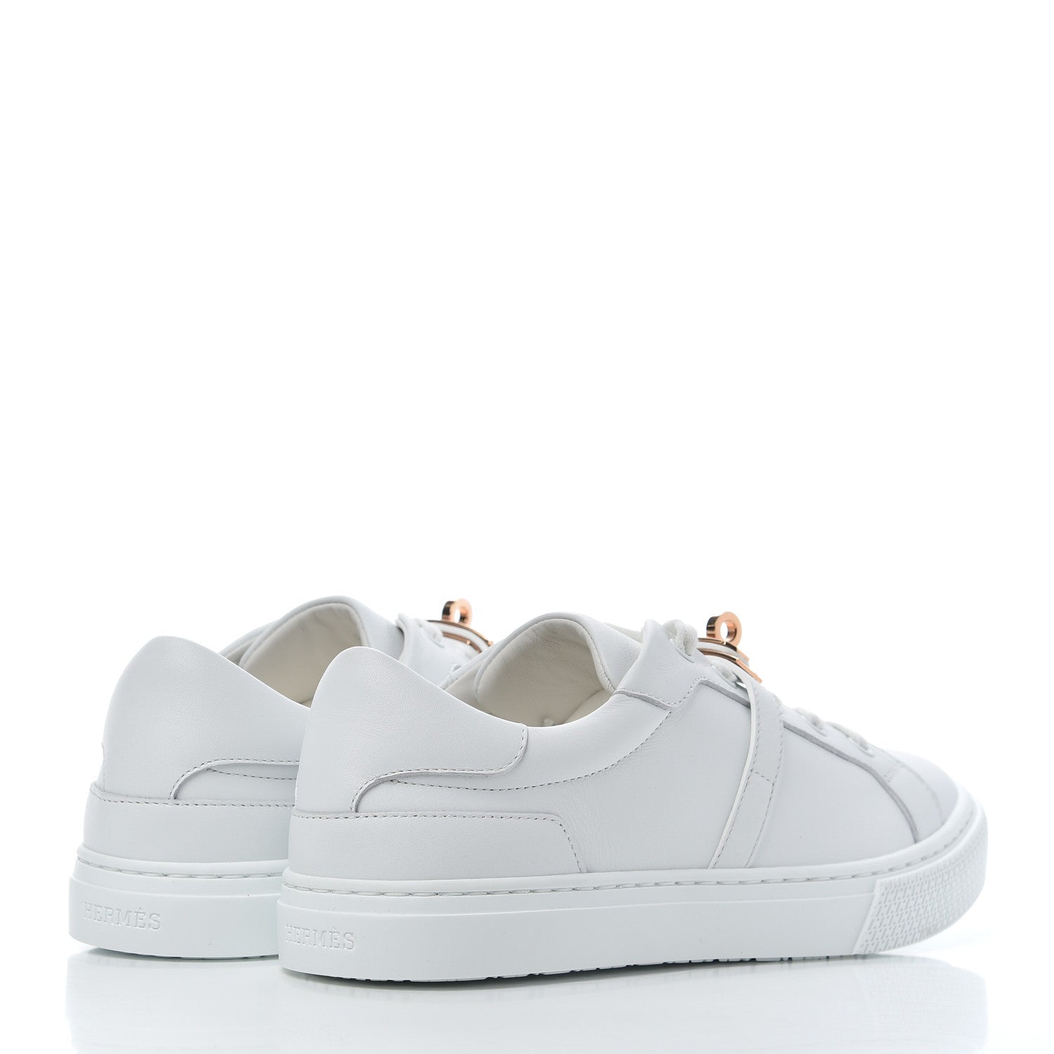 Hermes Calfskin Day Sneakers 37 White 4 of 9