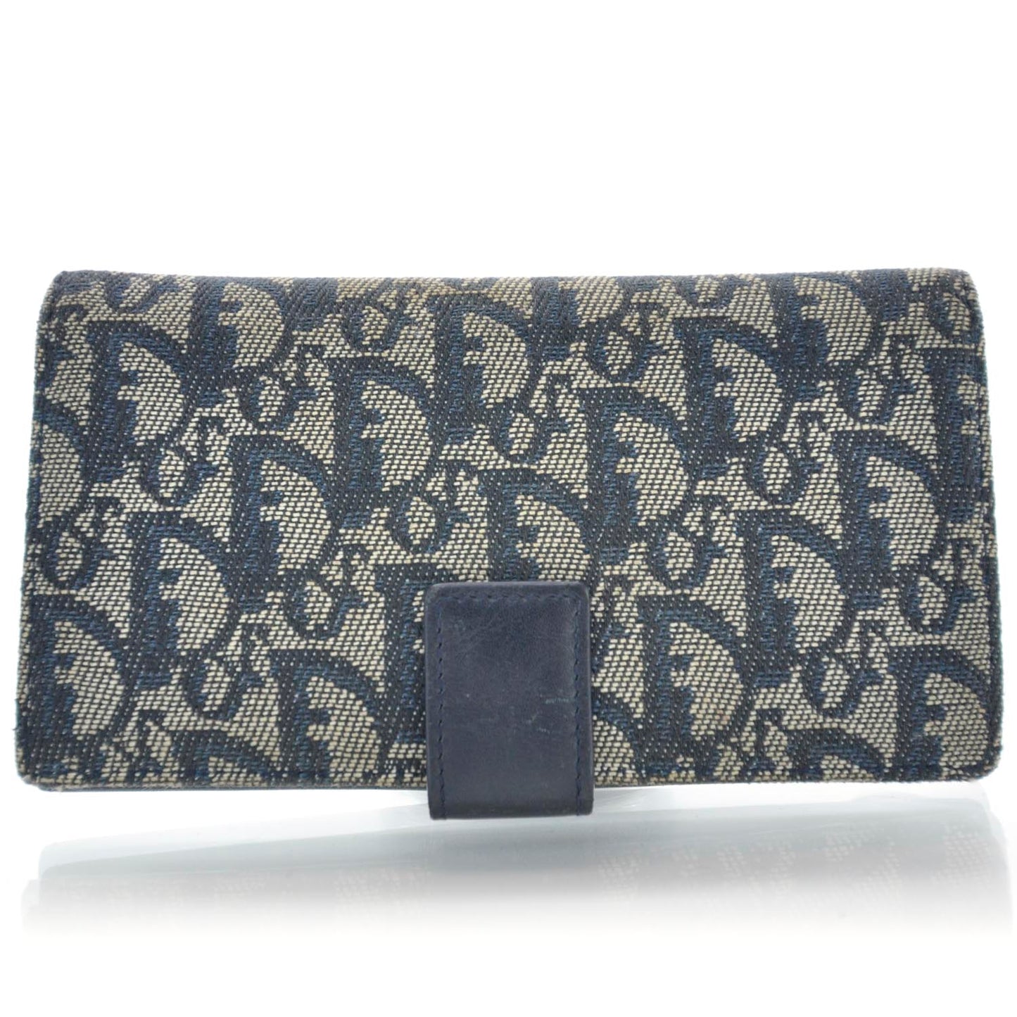 Monogram Charm Wallet Navy