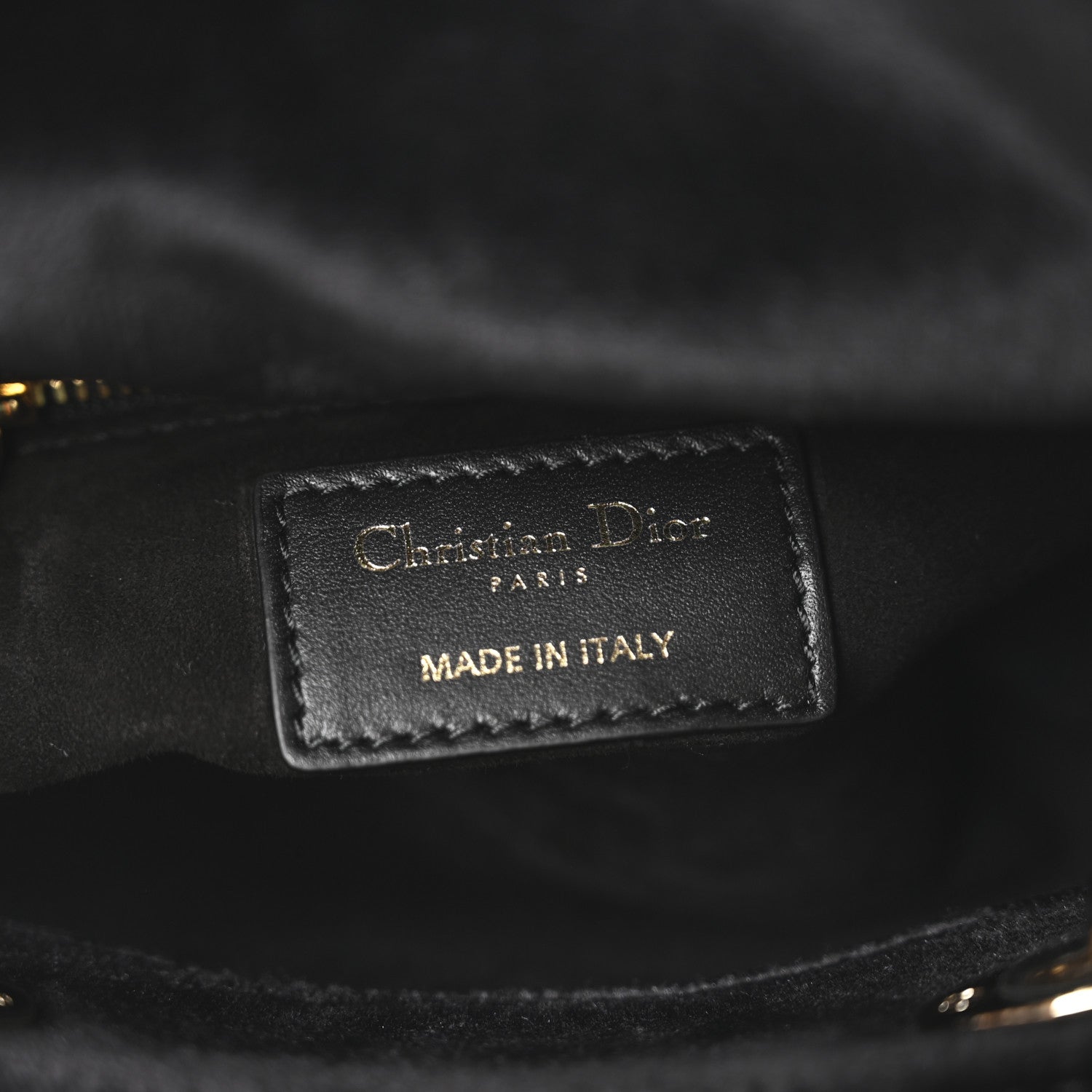 Christian Dior Velvet Beaded Mini Lady Dior Black 6 of 9