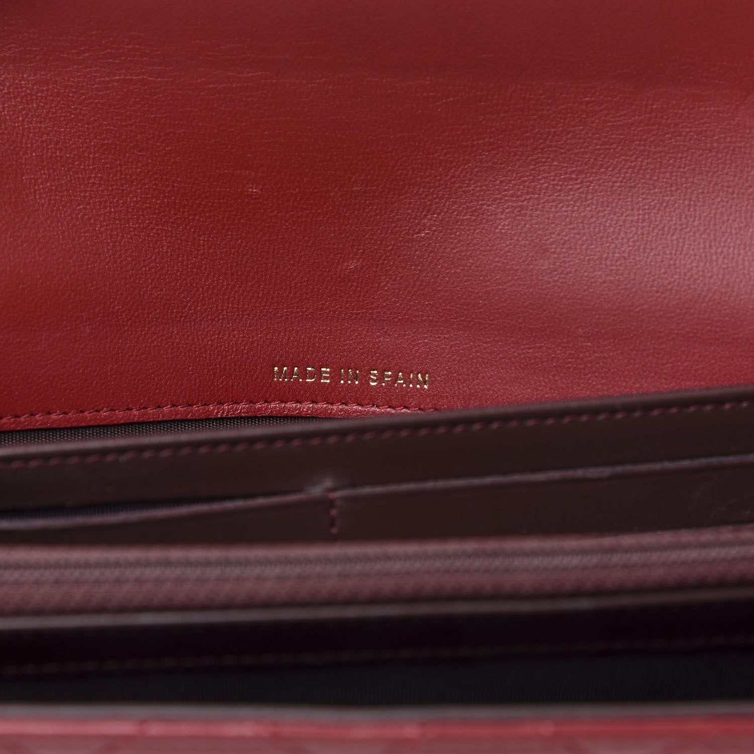 Chanel Lambskin Quilted Trendy CC Large Gusset Flap Wallet Dark Red 7 of 11