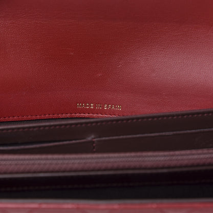 Chanel Lambskin Quilted Trendy CC Large Gusset Flap Wallet Dark Red 7 of 11